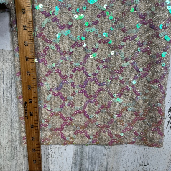 NEW! Anthropologie Sequin Showstopper Wide‎ Leg Pants - Picture 14 of 17